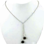 Load image into Gallery viewer, 925 Silver Smoky Quartz Y-Necklace for Women | Daily Wear