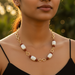 Load image into Gallery viewer, Beaded Necklace with Gold Chain for Women | Fashion Jewelry