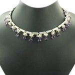 Load image into Gallery viewer, 925 Silver Amethyst Drop Necklace for Women | Gift Jewelry