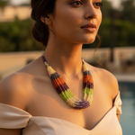 Load image into Gallery viewer, Beaded Gemstone Necklace | Colorful Bead Necklace for Women