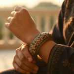 Load image into Gallery viewer, Gold Filigree Diamond Bangle Bracelet | Luxury Jewelry for Women