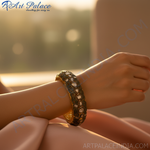 Load image into Gallery viewer, Gold Filigree Diamond Bangle Bracelet | Luxury Jewelry