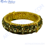 Load image into Gallery viewer, Gold filigree diamond bangle bracelet, luxury women's jewelry