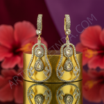 Load image into Gallery viewer, Gold Diamond Teardrop Earrings for Women | Luxury Jewelry