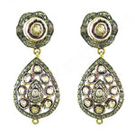 Load image into Gallery viewer, gold plating Teardrop Earrings with Diamonds | Luxury Jewelry