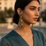 Load image into Gallery viewer, Gold Teardrop Earrings with Diamonds for Women | Fine Jewelry