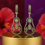 Load image into Gallery viewer, Gold Teardrop Earrings with Diamonds for Women | Fine Jewelry