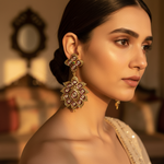 Load image into Gallery viewer, Floral Diamond Drop Earrings for Women | Art Palace Jewelry