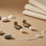 Load image into Gallery viewer, Pearl Drop Earrings - Antique Design for Women | Gift Jewelry