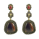 Load image into Gallery viewer, Sapphire & Ruby Drop Earrings for Women | Statement Jewelry