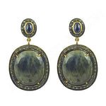 Load image into Gallery viewer, Sapphire & Diamond Drop Earrings | Gold plating Plated | Women's Jewelry