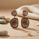 将图像加载到图库查看器中, Ruby & Diamond Earrings for Women | Statement Jewelry