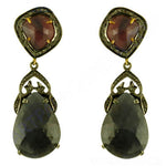 Load image into Gallery viewer, Sapphire & Ruby Drop Earrings for Women | Statement Jewelry