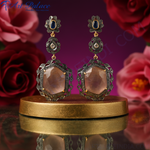 Load image into Gallery viewer, Gemstone Dangle Earrings | Oxidized Silver Earrings | For Women