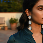 Load image into Gallery viewer, Moonstone Drop Earrings in Silver | For Women | Gift