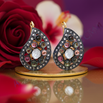 Load image into Gallery viewer, Multi-Gemstone Teardrop Earrings | Silver Earrings for Women