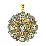 Load image into Gallery viewer, gold plating Diamond Floral Pendant | Luxury Pendant for Women