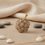 将图像加载到图库查看器中, gold plating Diamond Floral Pendant | Fine Jewelry for Women