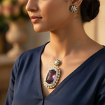 Load image into Gallery viewer, Sapphire & Diamond Pendant Necklace for Women | Luxury Jewelry