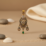 Load image into Gallery viewer, gold plating Emerald Pendant Necklace | Vintage Style Jewelry Gift