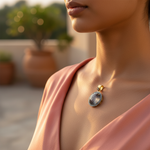 Load image into Gallery viewer, Sapphire & Diamond Pendant for Women | Daily Wear Necklace