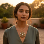 Load image into Gallery viewer, gold plating Filigree Diamond Pendant for Women | Luxury Jewelry Gift