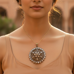 将图像加载到图库查看器中, gold plating Diamond Floral Pendant | Women's Luxury Jewelry Gift