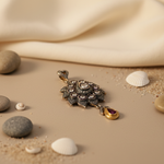 Load image into Gallery viewer, Vintage Ruby & Diamond Pendant | Floral Design | For Women