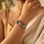 Load image into Gallery viewer, Oxidized Silver Bead Charms | Gemstone Embellished | Jewelry Gifts