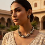 Load image into Gallery viewer, Raw Diamond Beads in Sterling Silver | Artisan Jewelry