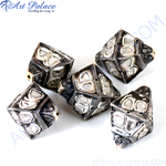 Load image into Gallery viewer, Geometric silver diamond beads, ideal for creating unique and elegant jewelry pieces.