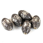 Load image into Gallery viewer, Beaded Silver Beads with Diamond Accents | Jewelry Design