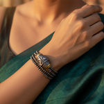 将图像加载到图库查看器中, Beaded Silver Ring with Diamonds | Luxury Ring for Women