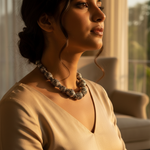 将图像加载到图库查看器中, Silver Beads with Diamonds | Handmade Jewelry for Women