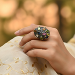 Load image into Gallery viewer, Gemstone Cocktail Ring | Multi-Stone Ring for Women