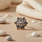 Load image into Gallery viewer, gold plating Ring with Diamond Flower for Women | Statement Ring