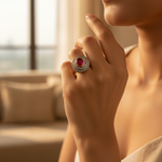 Load image into Gallery viewer, gold plating Ruby Ring for Women | Gemstone Jewelry | Gift