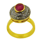 Load image into Gallery viewer, gold plating Ruby Ring for Women | Gemstone Jewelry | Gift