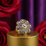 将图像加载到图库查看器中, 金钻花朵戒指 | 女士花朵戒指 | 礼物