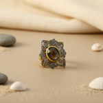 Load image into Gallery viewer, gold plating Ring with Gemstone and Diamond Accents | Women's Ring