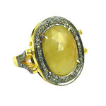 Load image into Gallery viewer, Yellow Sapphire Ring for Women | gold plating Plated Jewelry