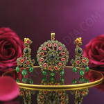 Load image into Gallery viewer, Ruby & Emerald Earrings Set for Women | Luxury Jewelry