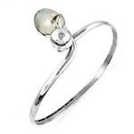 Load image into Gallery viewer, 925 Silver Ball Bangle Bracelet for Women | Minimalist Jewelry