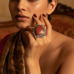 Load image into Gallery viewer, 925 Silver Red Jasper Ring for Women | Statement Jewelry