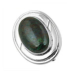 Load image into Gallery viewer, Silver Malachite Ring for Women | Gemstone Statement Jewelry