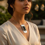 Load image into Gallery viewer, 925 Silver Onyx Money Clip for Men | Gift for Him