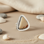 Load image into Gallery viewer, 925 Silver Jasper Stone Ring for Women | Statement Jewelry