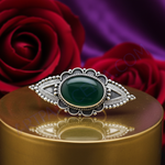 Load image into Gallery viewer, 925 Silver Green Onyx Brooch Pin for Women | Statement Jewelry