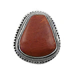 Load image into Gallery viewer, Silver Red Jasper Ring for Women | Statement Gemstone Jewelry