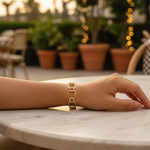 Load image into Gallery viewer, gold plating Rectangular Link Bracelet | gold plating Chain Jewelry